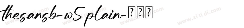 thesansb-w5plain字体转换