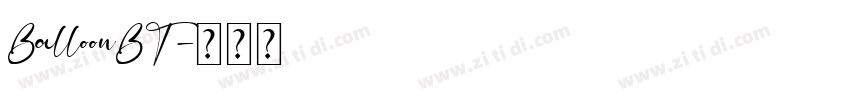 BalloonBT字体转换