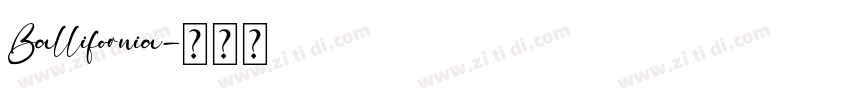 Ballifornia字体转换