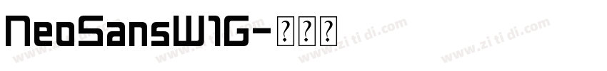 NeoSansW1G字体转换