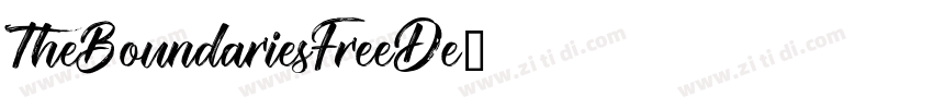 TheBoundariesFreeDe字体转换