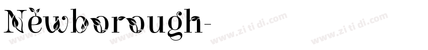Newborough字体转换