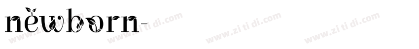 newborn字体转换