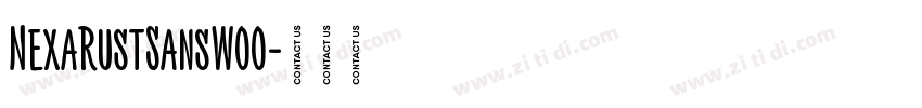 NexaRustSansW00字体转换