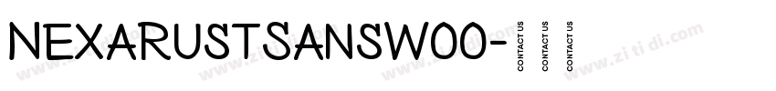NexaRustSansW00字体转换
