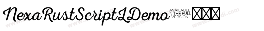 NexaRustScriptLDemo字体转换 NexaRustScriptLDemo字体转换