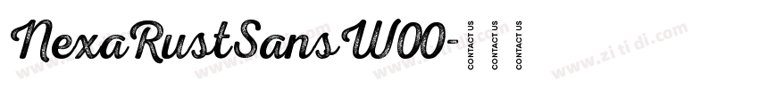 NexaRustSansW00字体转换