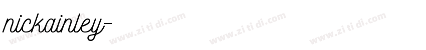nickainley字体转换