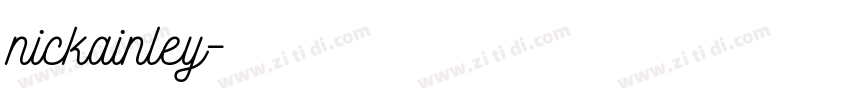 nickainley字体转换