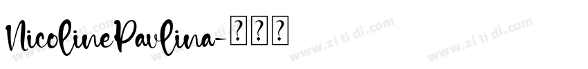 NicolinePavlina字体转换