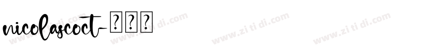 nicolascoct字体转换