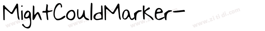 MightCouldMarker字体转换 MightCouldMarker字体转换