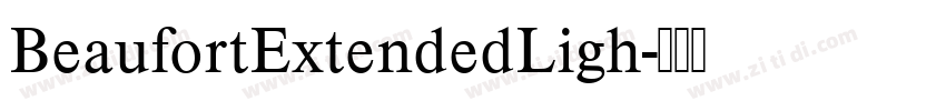 BeaufortExtendedLigh字体转换