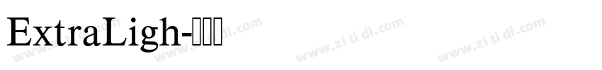 ExtraLigh字体转换