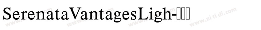 SerenataVantagesLigh字体转换