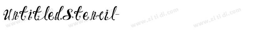 UntitledStencil字体转换
