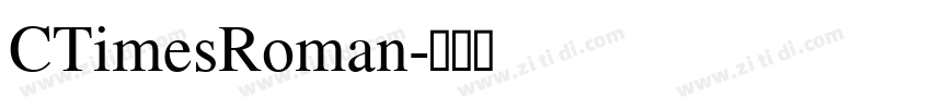 CTimesRoman字体转换