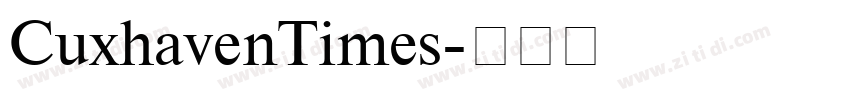 CuxhavenTimes字体转换