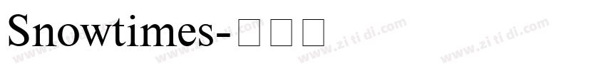 Snowtimes字体转换