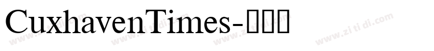 CuxhavenTimes字体转换