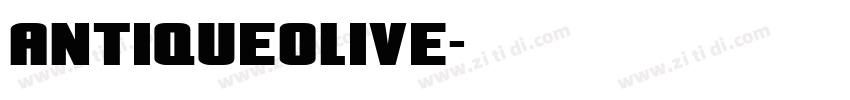 antiqueolive字体转换