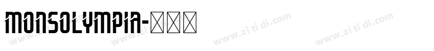 MonsOlympia字体转换