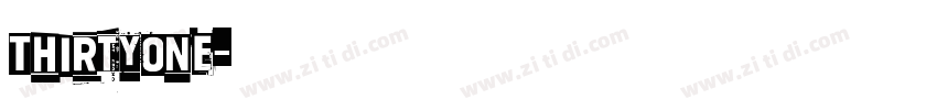 ThirtyOne字体转换