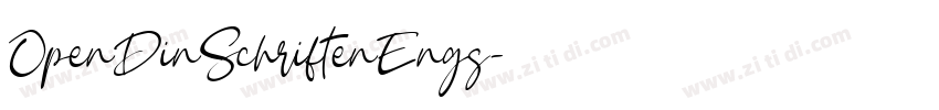 OpenDinSchriftenEngs字体转换