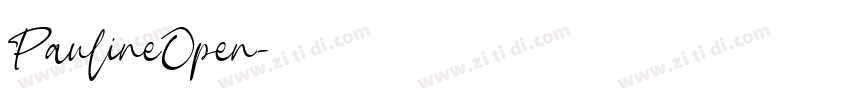 PaulineOpen字体转换