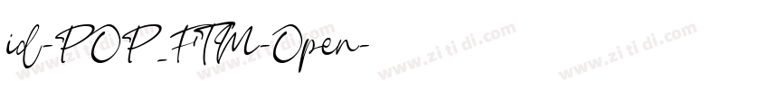 id-POP_FTM-Open字体转换