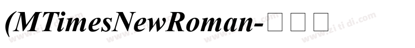 (MTimesNewRoman字体转换