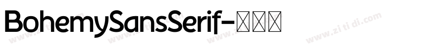 BohemySansSerif字体转换