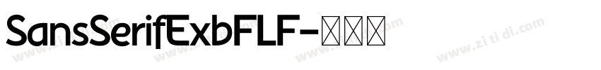 SansSerifExbFLF字体转换