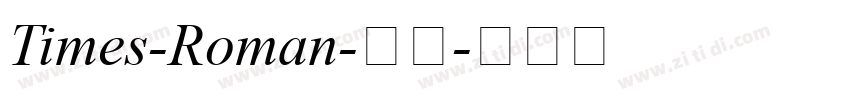 Times-Roman-常规字体转换