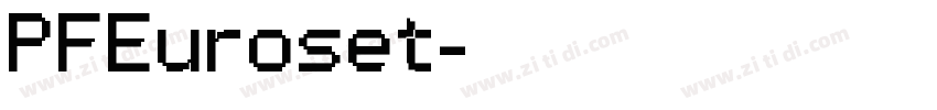 PFEuroset字体转换