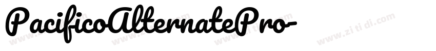 PacificoAlternatePro字体转换 PacificoAlternatePro字体转换