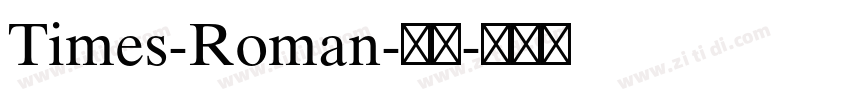 Times-Roman-常规字体转换
