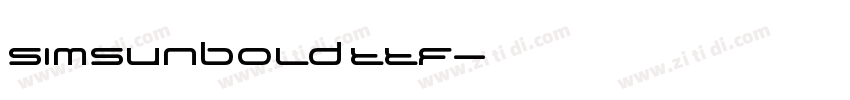 SimSunBoldttf字体转换