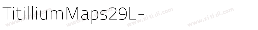 TitilliumMaps29L字体转换