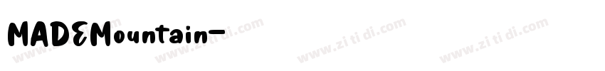 MADEMountain字体转换