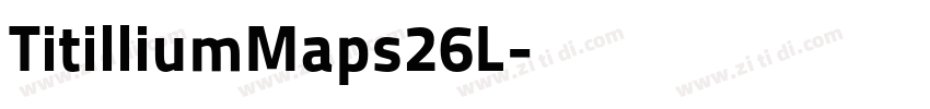 TitilliumMaps26L字体转换