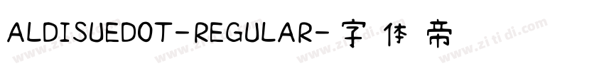 ALDISUEDOT-REGULAR字体转换