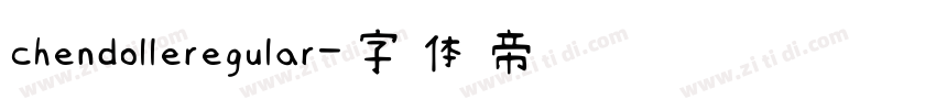 chendolleregular字体转换