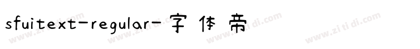 sfuitext-regular字体转换