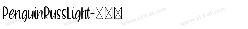 PenguinRussLight字体转换