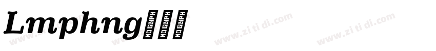 Lumphong字体转换