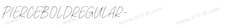 PierceBoldRegular字体转换