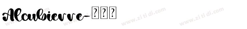Alcubierre字体转换