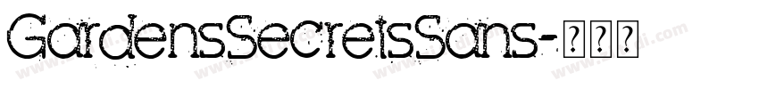 GardensSecretsSans字体转换
