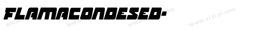 FlamaCondesed字体转换